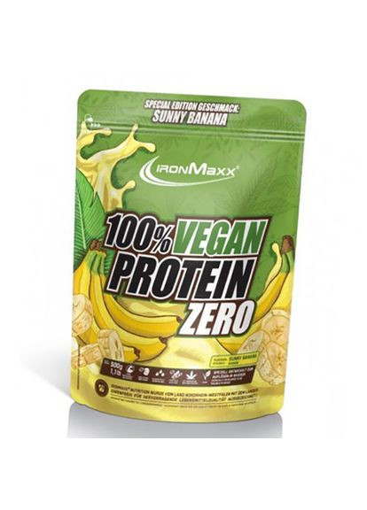 Веган Протеин, 100% Vegan Protein Zero, 500г Банан (29083016) Ironmaxx (277635363)