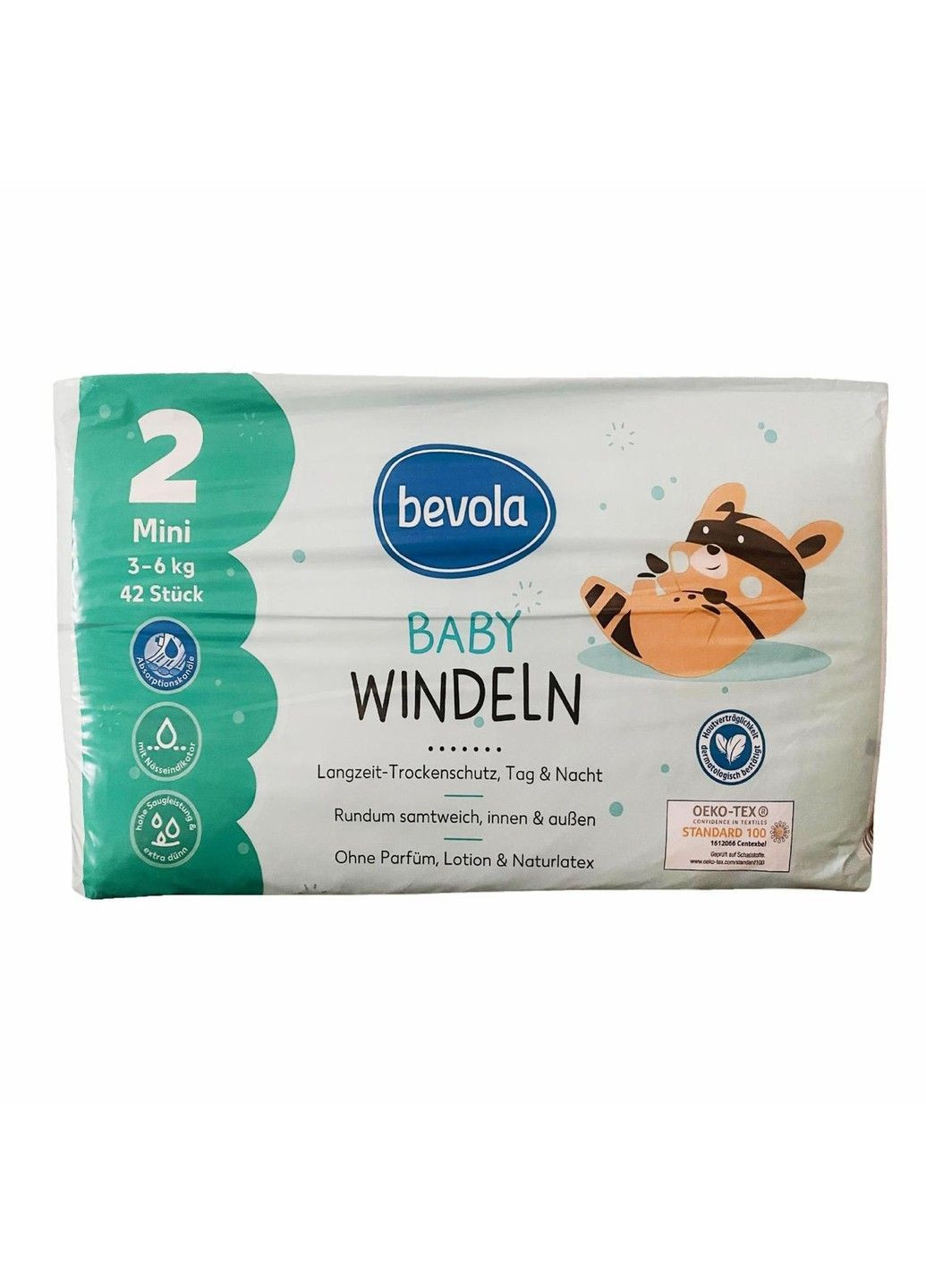 Підгузки Baby 2 Mini (3-6кг), 42 шт Bevola (363330509)