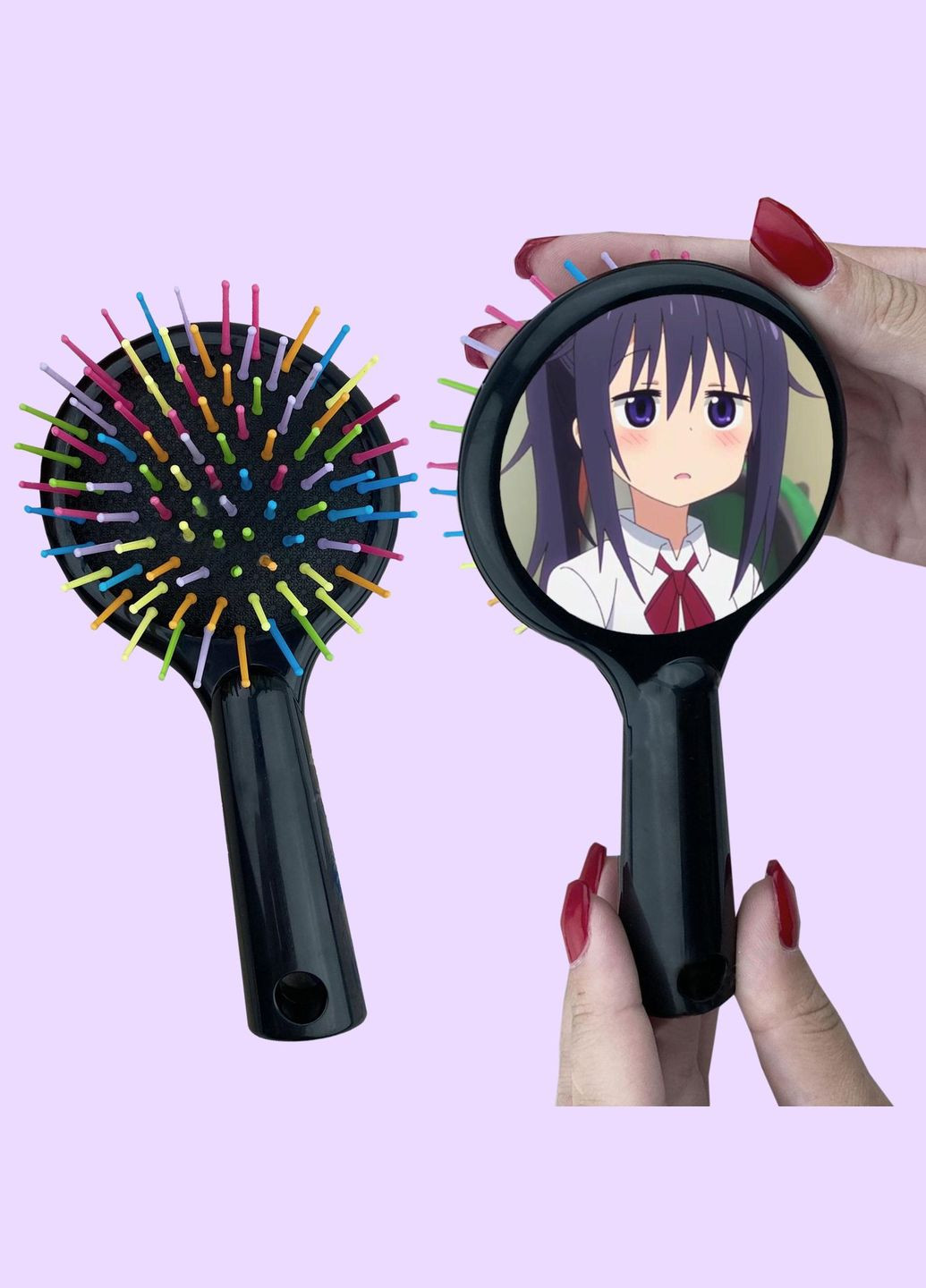 Гребінець для волосся Аніме Дволика сестричка Умару #0005 чорний No Brand (315041302)