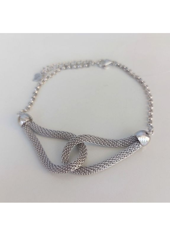Срібний жіночий браслет «Вишуканий Вузол» з регульованим розміром 16.5–19 см No Brand (358929468)