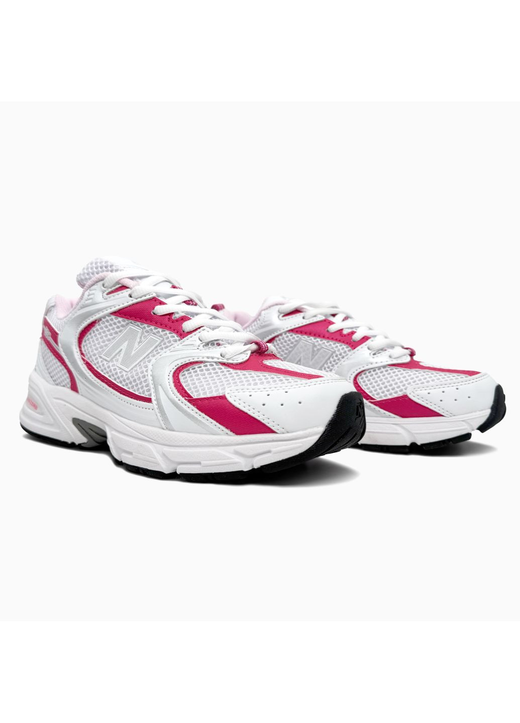 КРОССОВКИ ЖЕНСКИЕ NEW BALANCE 530 WHITE / PINK НЬЮ БЕЛАНС 530 No Brand розовые демисезоны (367175867)