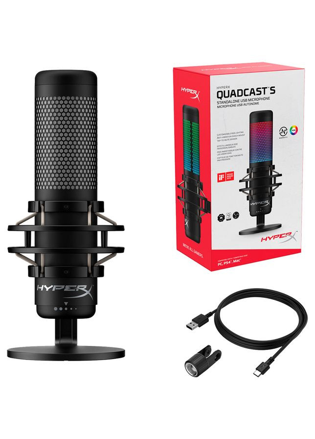 Мікрофон QuadCast S (HMIQ1S-XX-RG/G) HyperX (306528069)