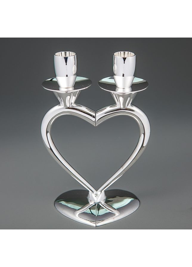 Подсвечник на 2 свечи хром 19 см 1041G Lefard (364488112)