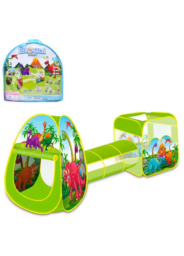 Намет дитячий ігровий з тунелем, куб, піраміда, динозаври MR 1101 Metr+ (368029728)