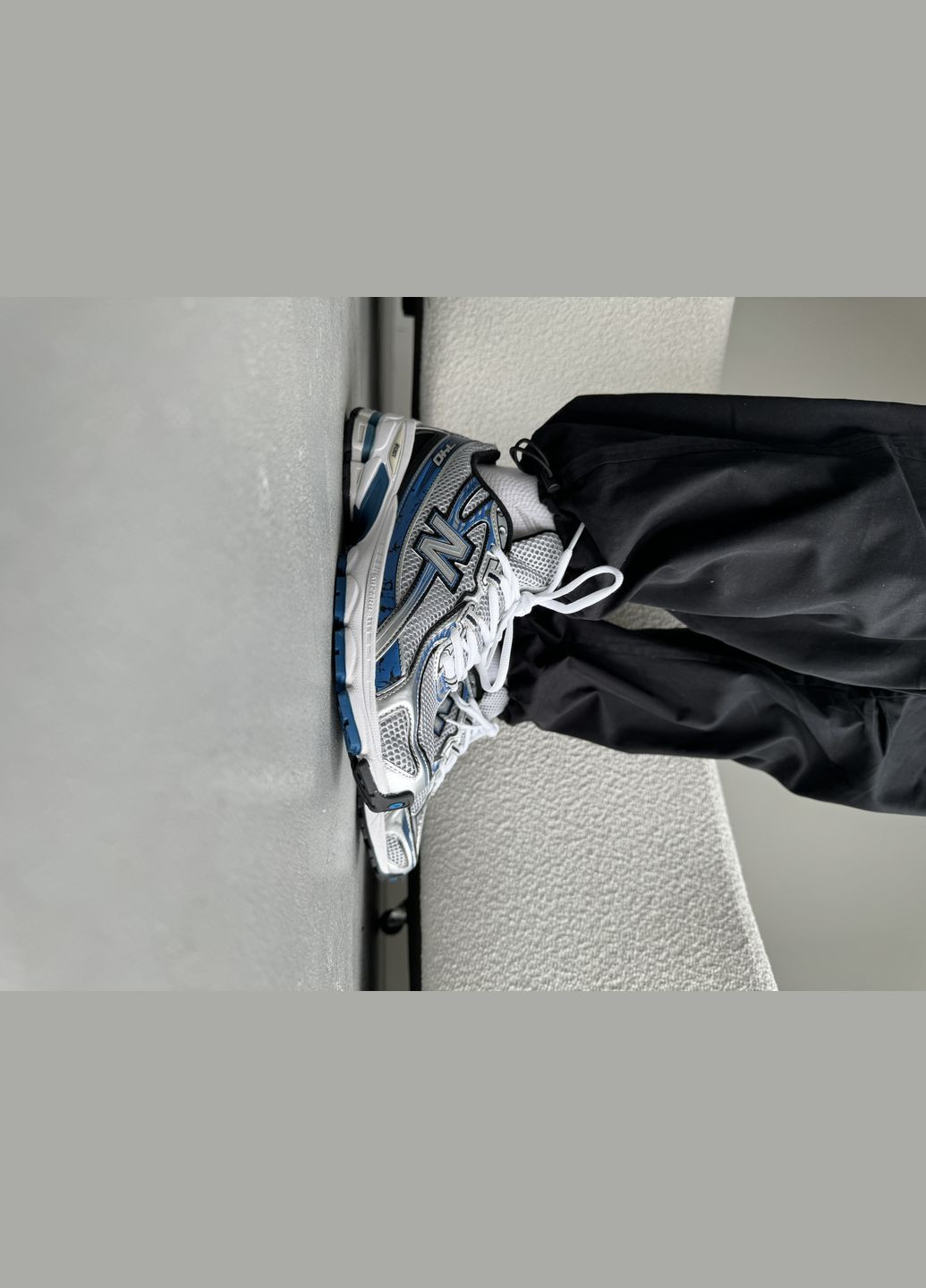 Серые демисезонные кроссовки мужские new balance 740 grey blue | нью беланс 740 серые синие No Brand