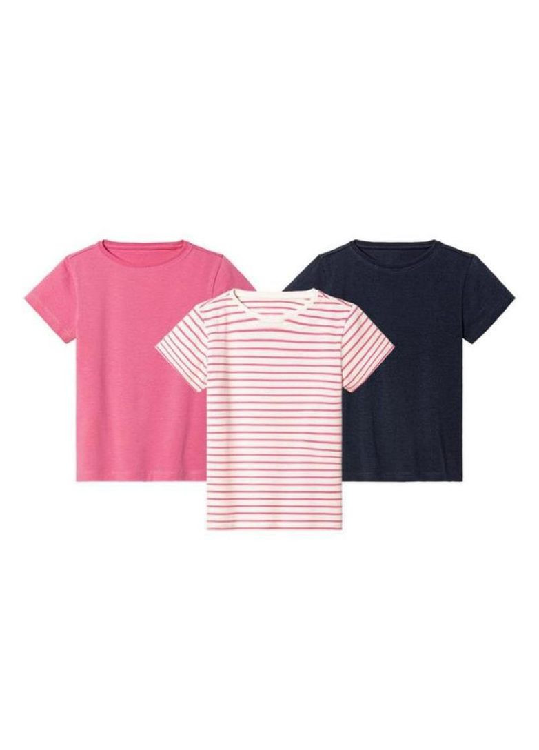 Рожева демісезонна набір футболок для дівчинки Lupilu