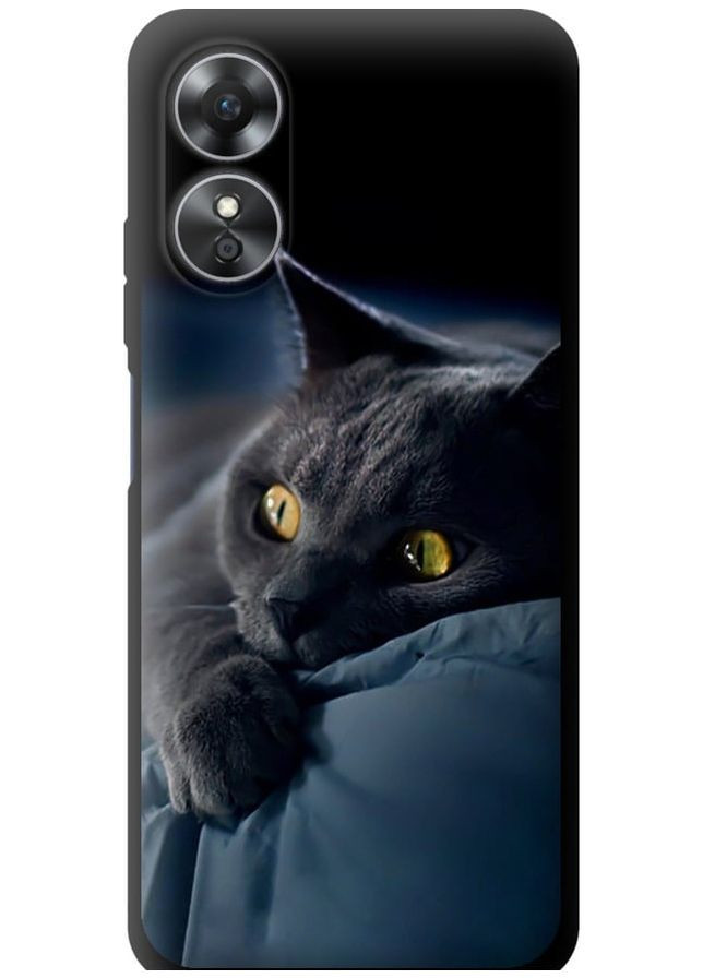 TPU чехол 'Дымчатый кот' для Endorphone Oppo A17 (265227322)