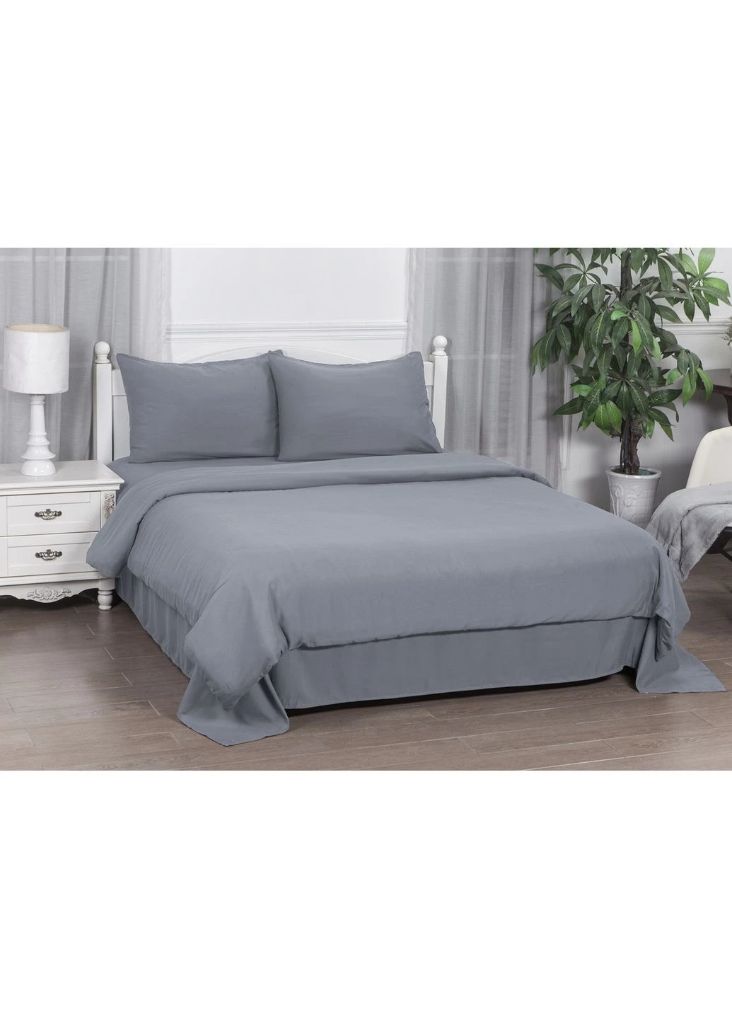 Комплект постільної білизни Двоспальний 180*220 Maison Grey Soho (375305945)