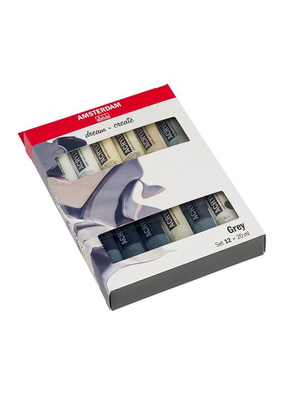 Набор акриловых красок Royal Talens Standart Greys 12 цветов по 20 мл Amsterdam (342121341)
