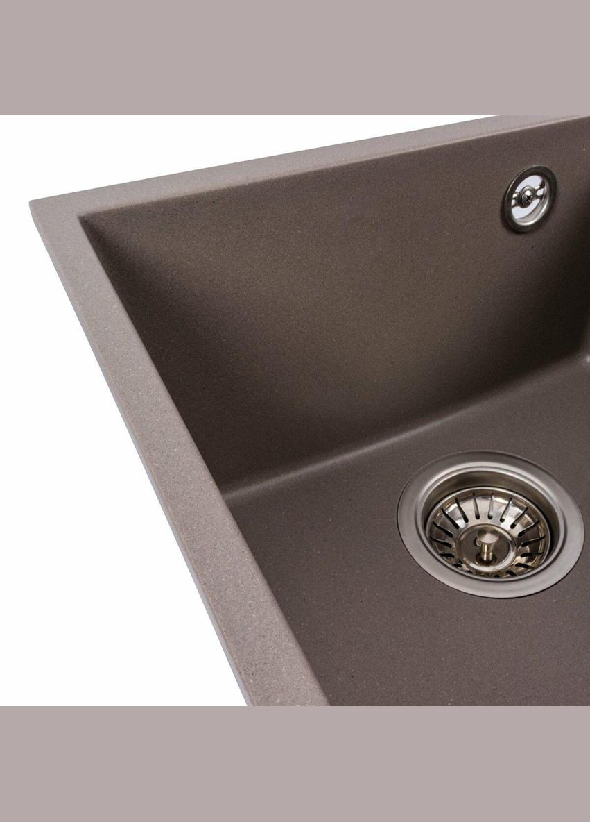 Гранітна мийка для кухні ROXY 3744 матова Дюна Valeso (342071793)