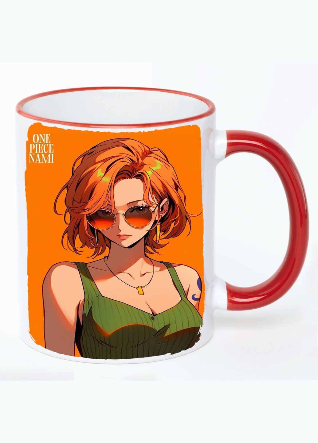 Чашка Ван Пис Аниме #016 (кружка, кружка) Белая с Красной ручкой 330 мл No Brand (322715853)