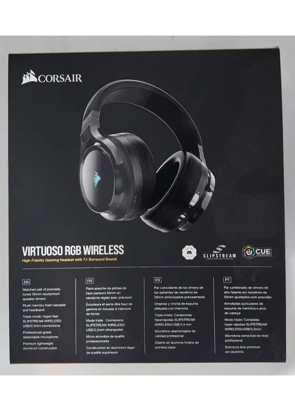 Наушники Virtuoso RGB Wireless Black Corsair (366027109)