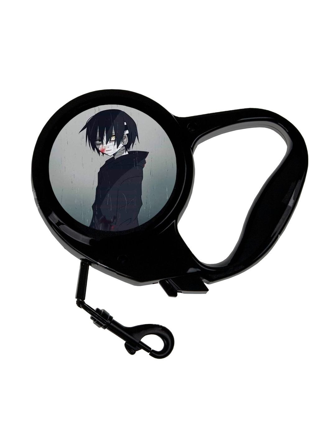 Повідець-рулетка для тварин із принтом Аніме Янгол кровопролиття #0004 3 м чорний No Brand (309157484)