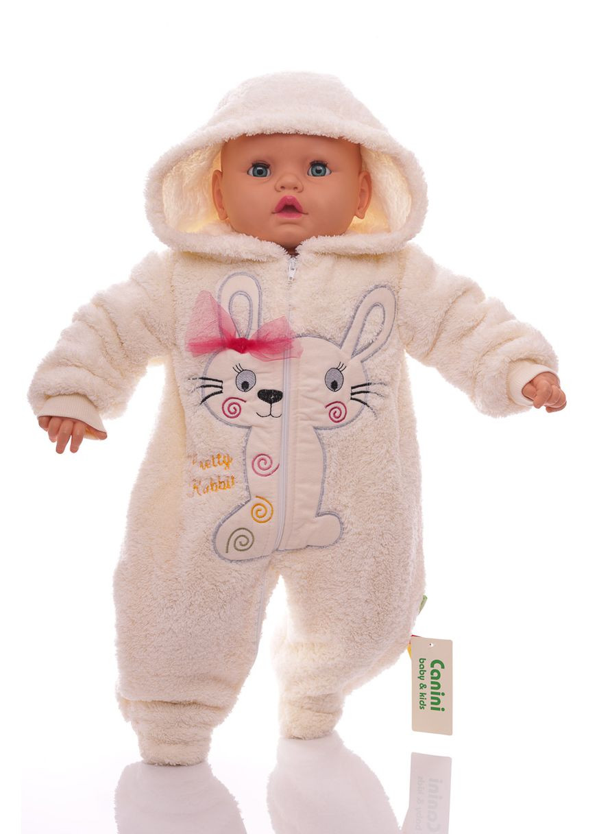 Человечек для девочки травка зайчик белый 68 см (26238) BABYKROHA (297200419)