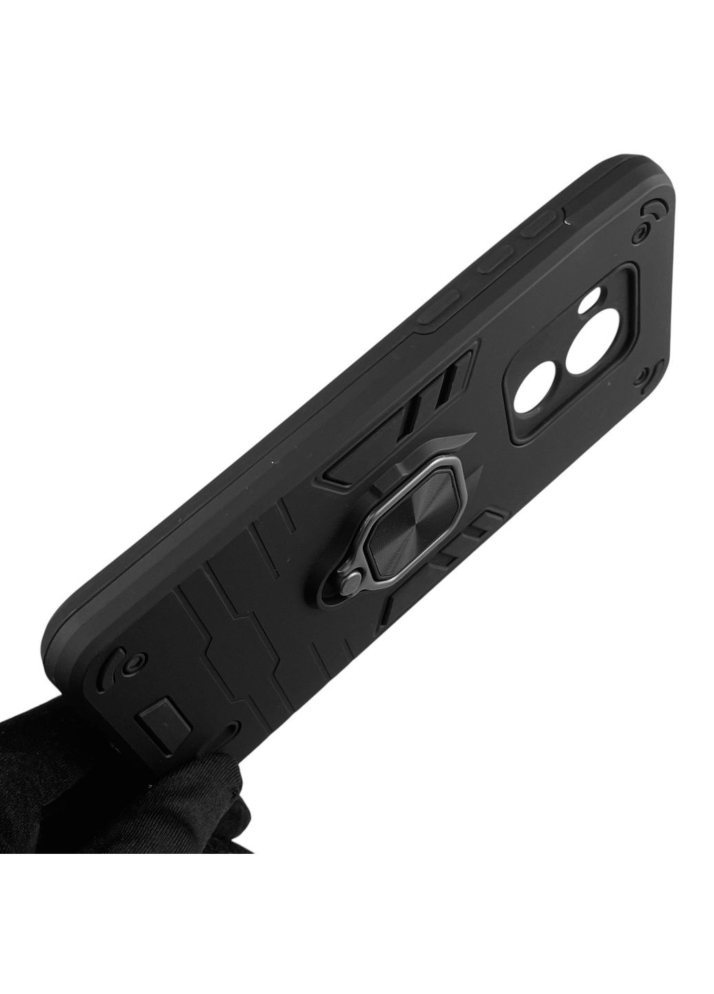 Чехол для телефона C30 (TA-1377) бронированный с магнитным кольцом-держателем на нокиа с30 чёрный Nokia (366234512)