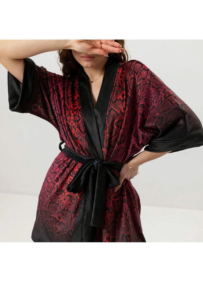 Халат жіночий із плюшевого велюру Червона Змія 3429_XL 16002 XL Fashion (296911277)