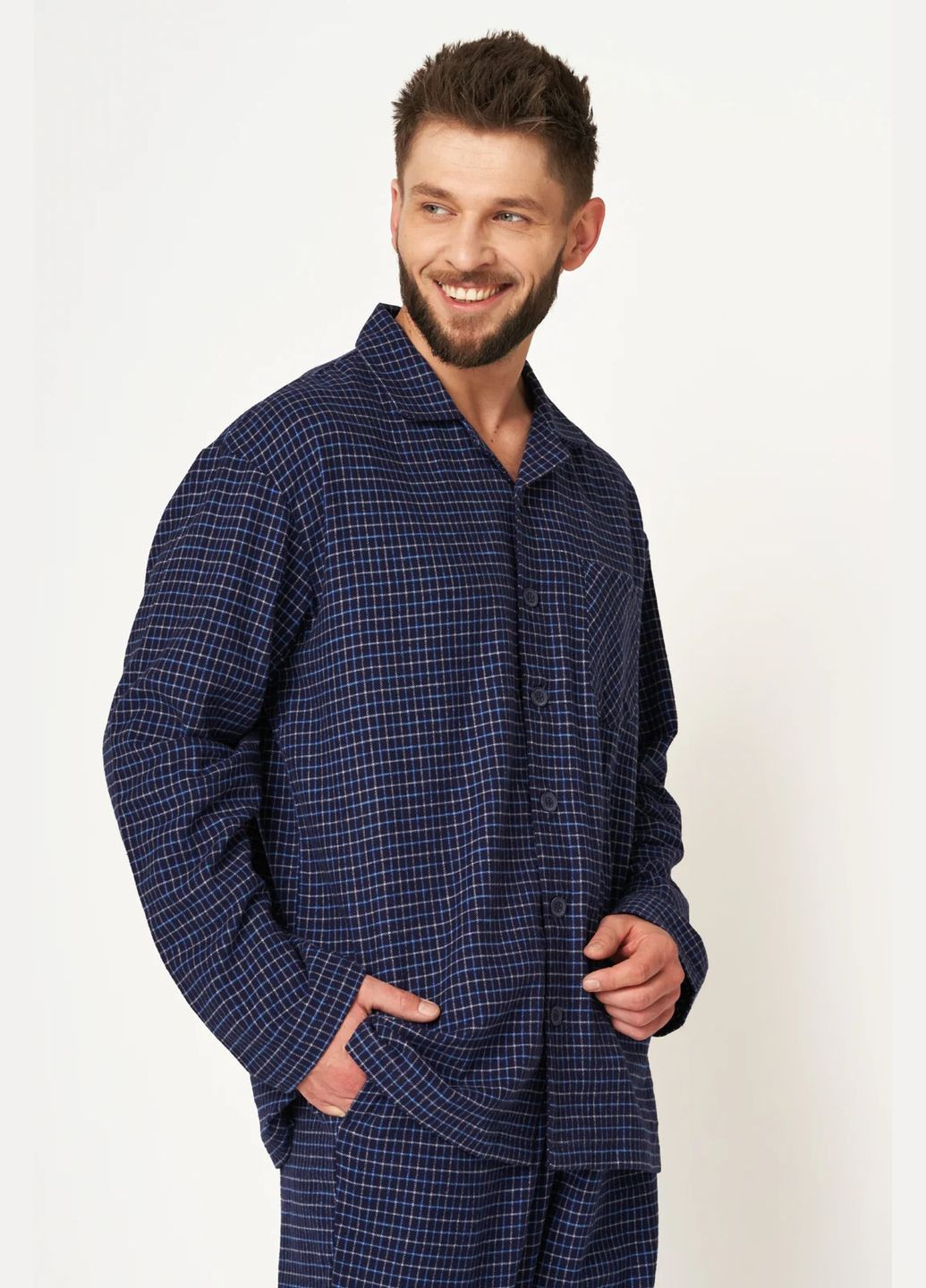 Чоловіча фланелева піжама в клітинку MNS 457 Key (311596164)