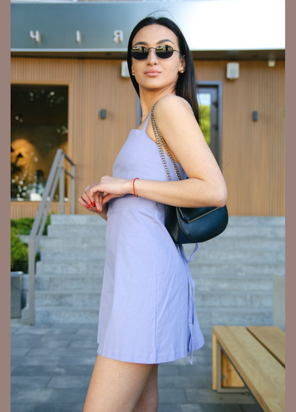 Летний женский сарафан женский «line» фиолетовый Intruder