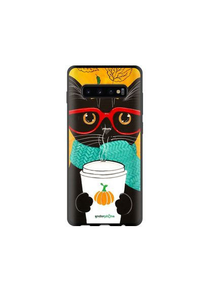 Чехол на Samsung Galaxy S10 Plus Осенний кот "4026b-1649-2448" Endorphone (365811150)