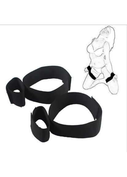 Наручники бдзм фіксатори нейлонові для рук і ніг направо Doggy Syle Handcuffs бандаж на міцніх липучках Lovetoy (303897355)