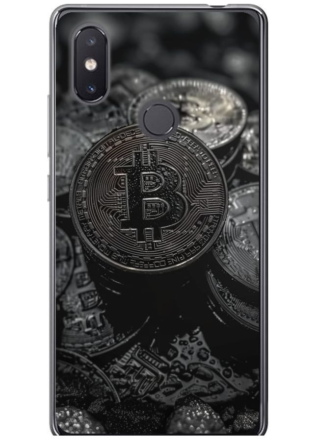 Силіконовий чохол 'Black Bitcoin' для Endorphone Xiaomi Mi8 SE (289532274)