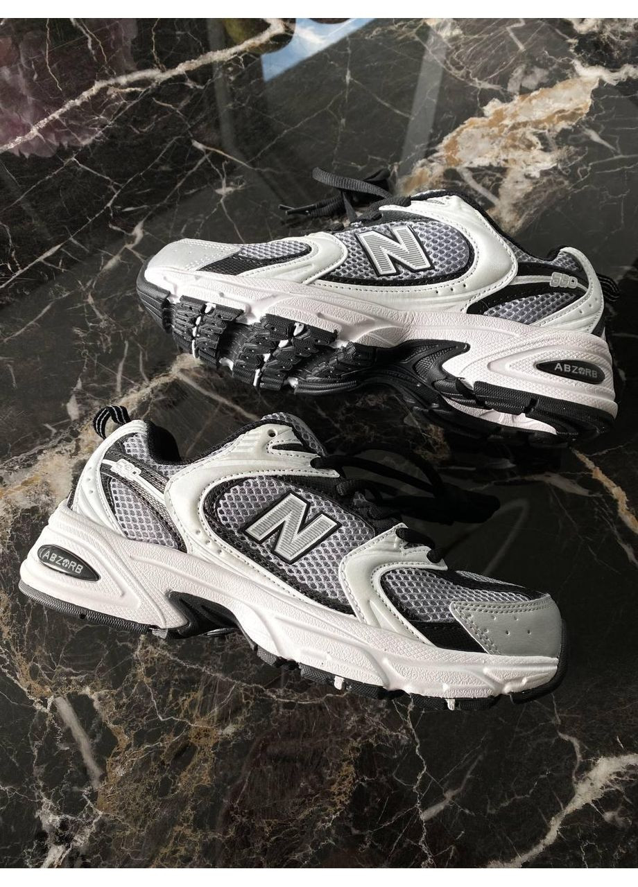 Черные демисезонные кроссовки мужские new balance 530 white black premium нью беланс 530 No Brand
