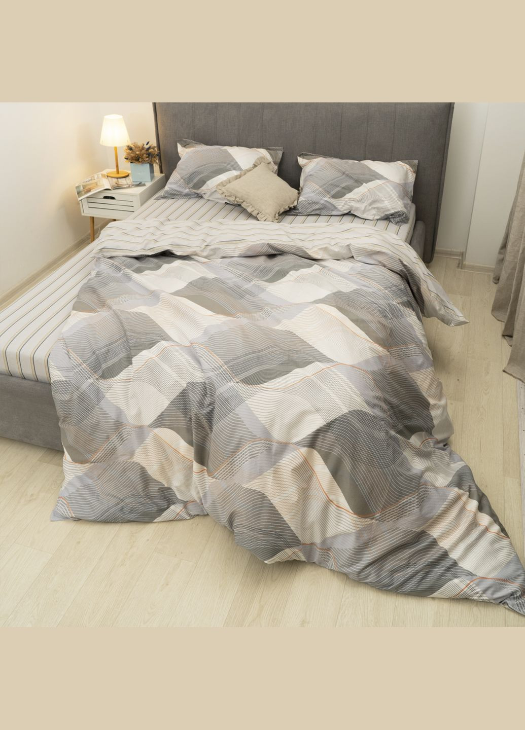 Комплект постільної білизни Євро Сатин Deluxe L-009 Tiare (322289112)