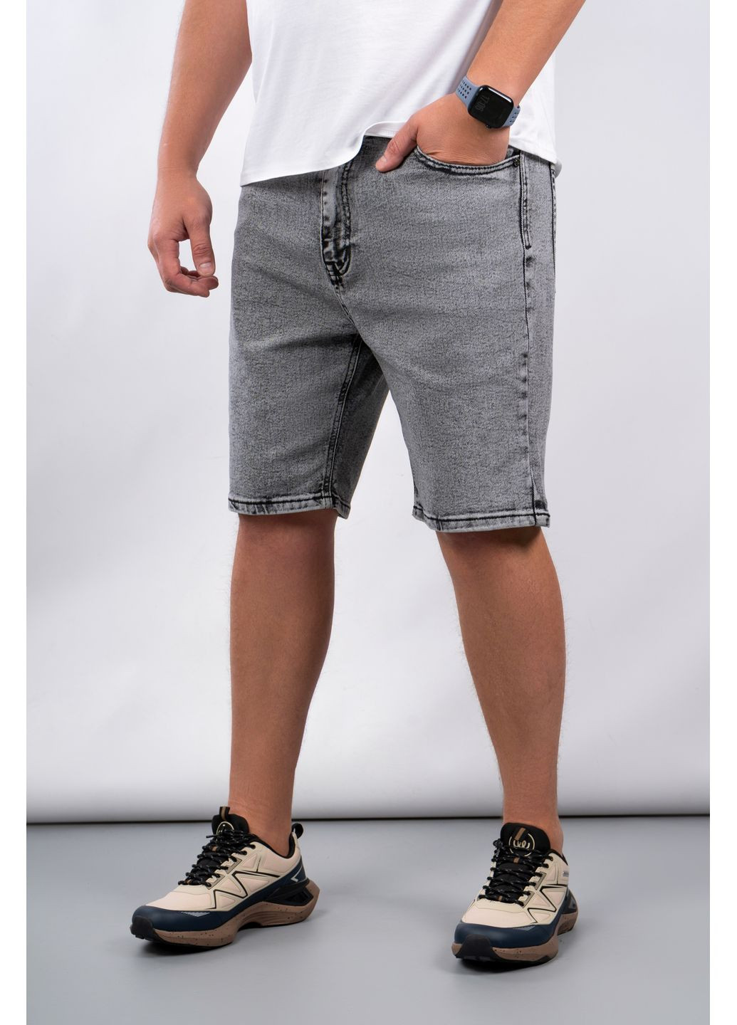 Шорты мужские 128-1 серые 346121 Power (367837931)