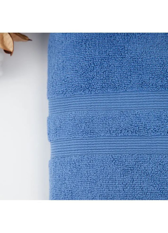 Хлопковое полотенце для тела 70*140 см, 500 г/м2 Tender Touch Синий (2846070140) ТЕП однотонный синий