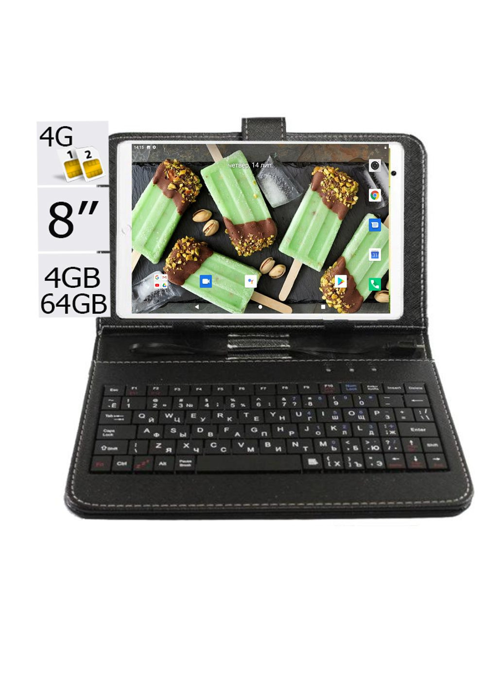 Планшет-телефон Gold 4GB/64GB IPS 8'' + Чехол-клавиатура Adronix Mid Pad PRO 8 LTE (328088850)