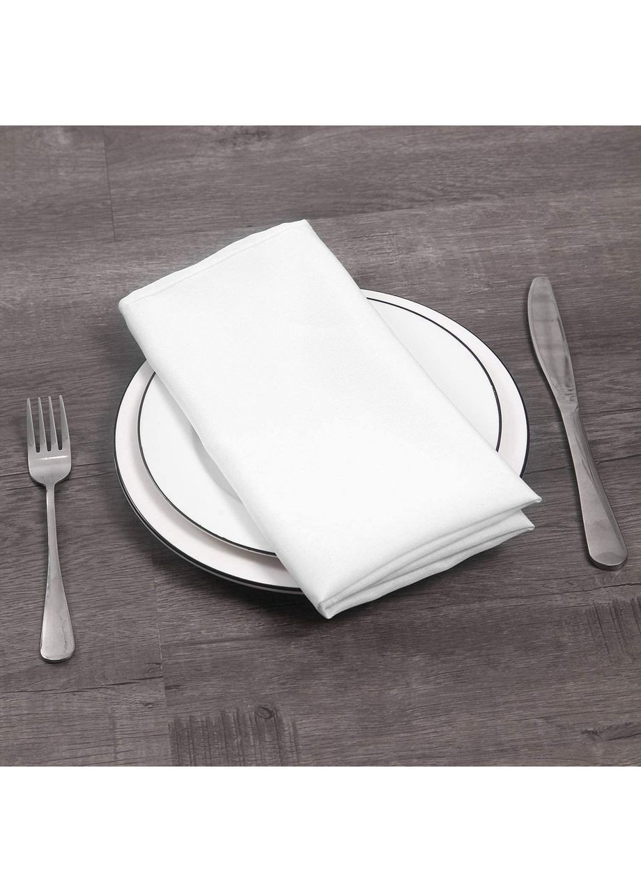 Біла бавовняна серветка для сервірування столу, сервірувальна серветка 42*42 см China (366875192)