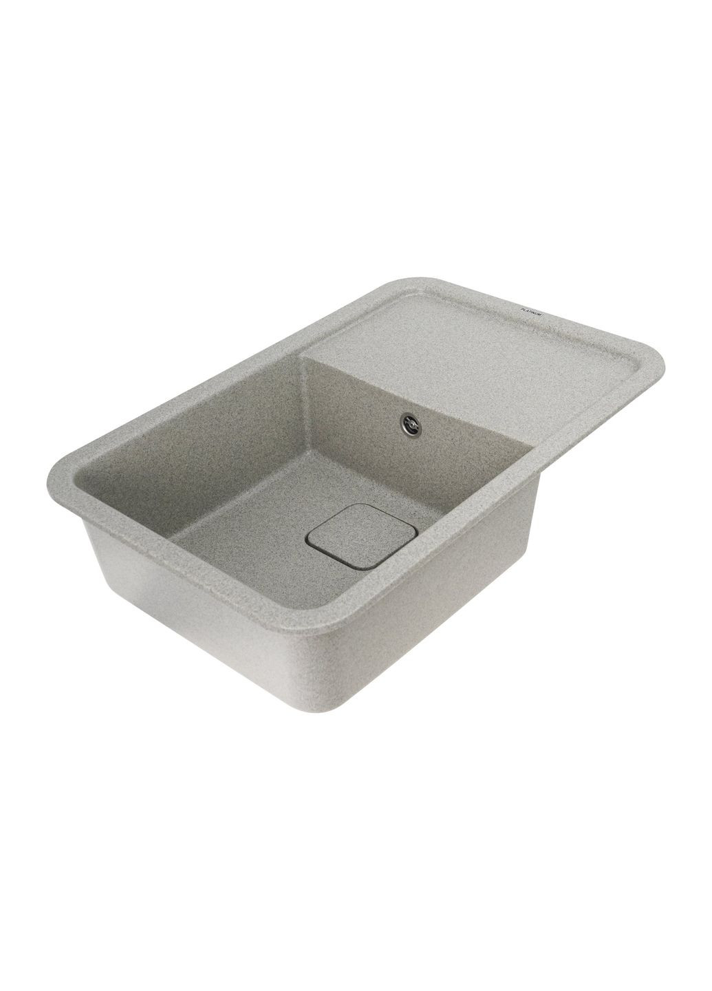 Гранітна мийка для кухні 7850 CUBE матова Сіра Platinum (269793087)