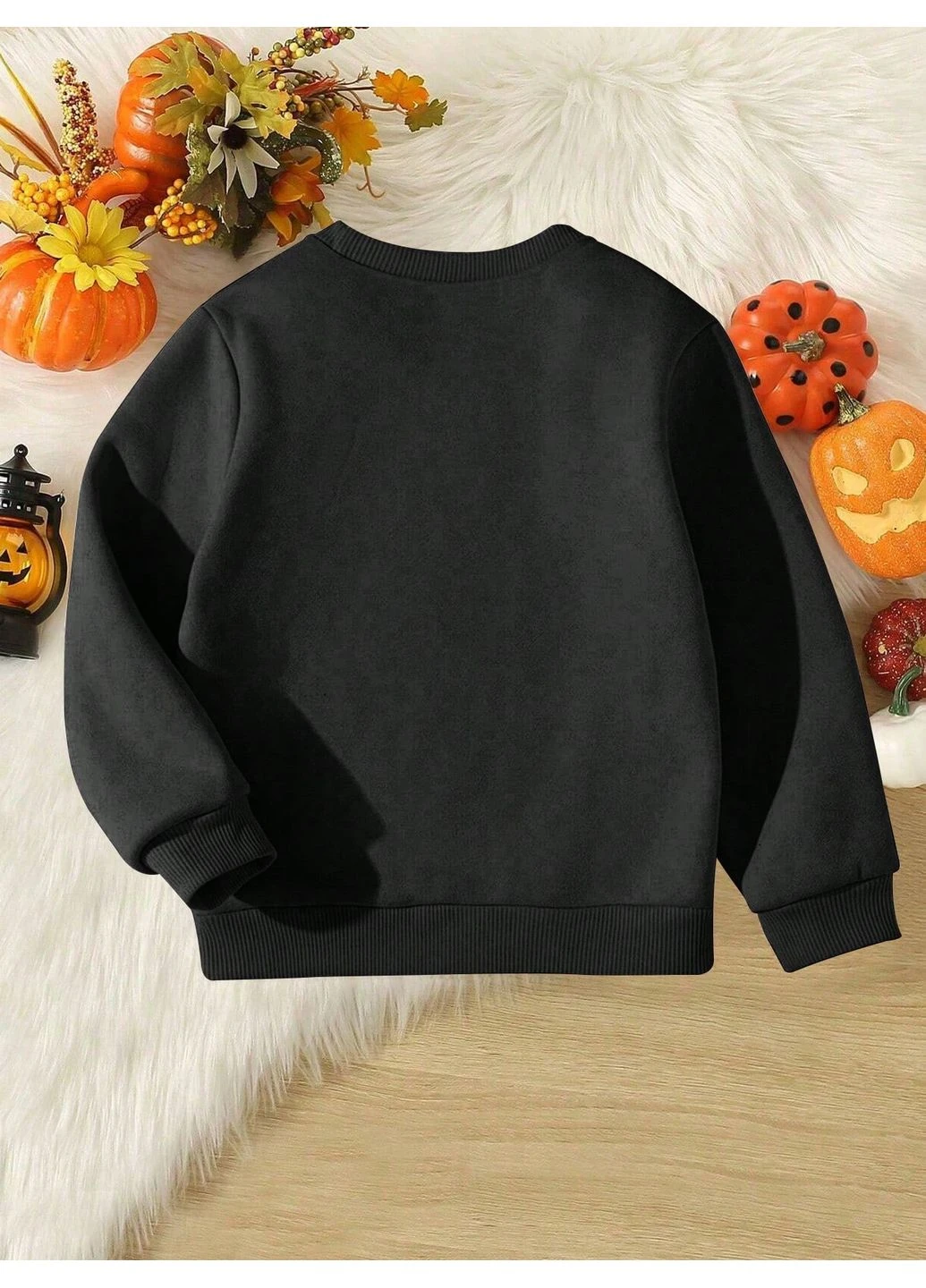 SHEIN свитшот рисунок черный повседневный