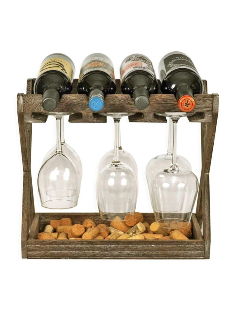 Настільна винна полиця Міліган сепія (ВПС-002808) No Brand (327846329)