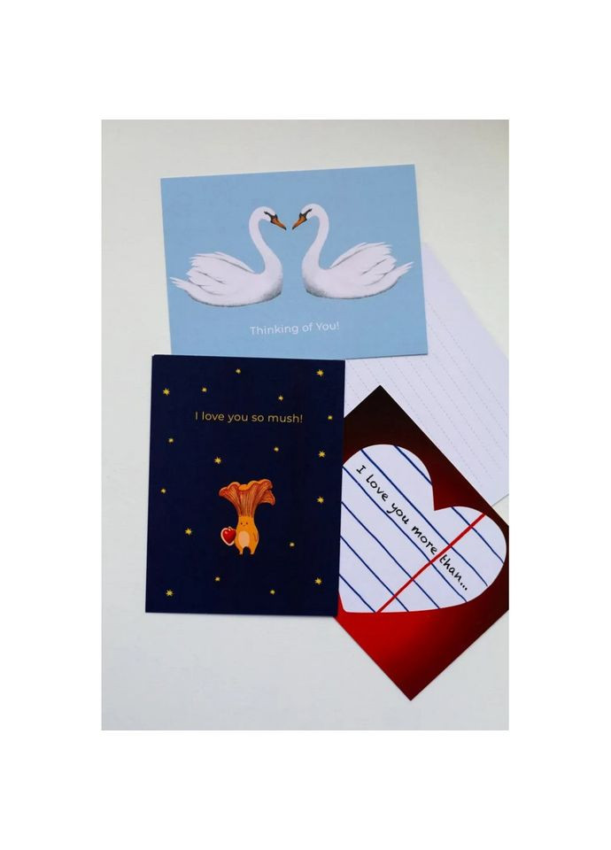 Открытка с конвертом Лебеди СS-GС-002 Cobart (337500050)