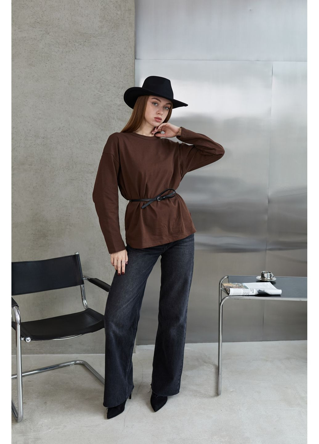 Шляпа Федора Ковбойка унисекс с устойчивыми полями No Brand (362346133)