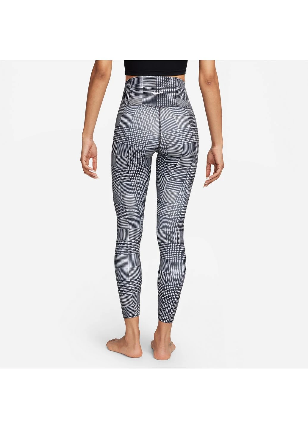 Серые демисезонные леггинсы yoga high-waisted 7/8 leggings grey fb4626-010 Nike