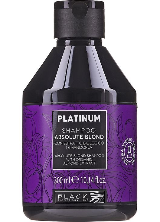 Шампунь для осветленных волос Platinum Absolute Blond Shampoo 300ml (580413-75117) Black Professional Line (368605152)
