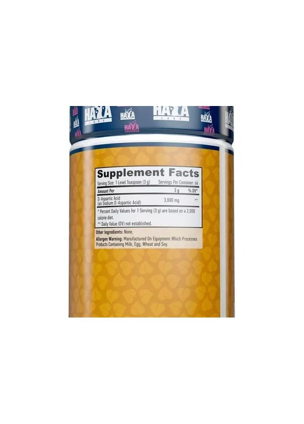 D-аспарагінова кислота Sports D-Aspartic Acid 200 г Haya Labs (362027088)