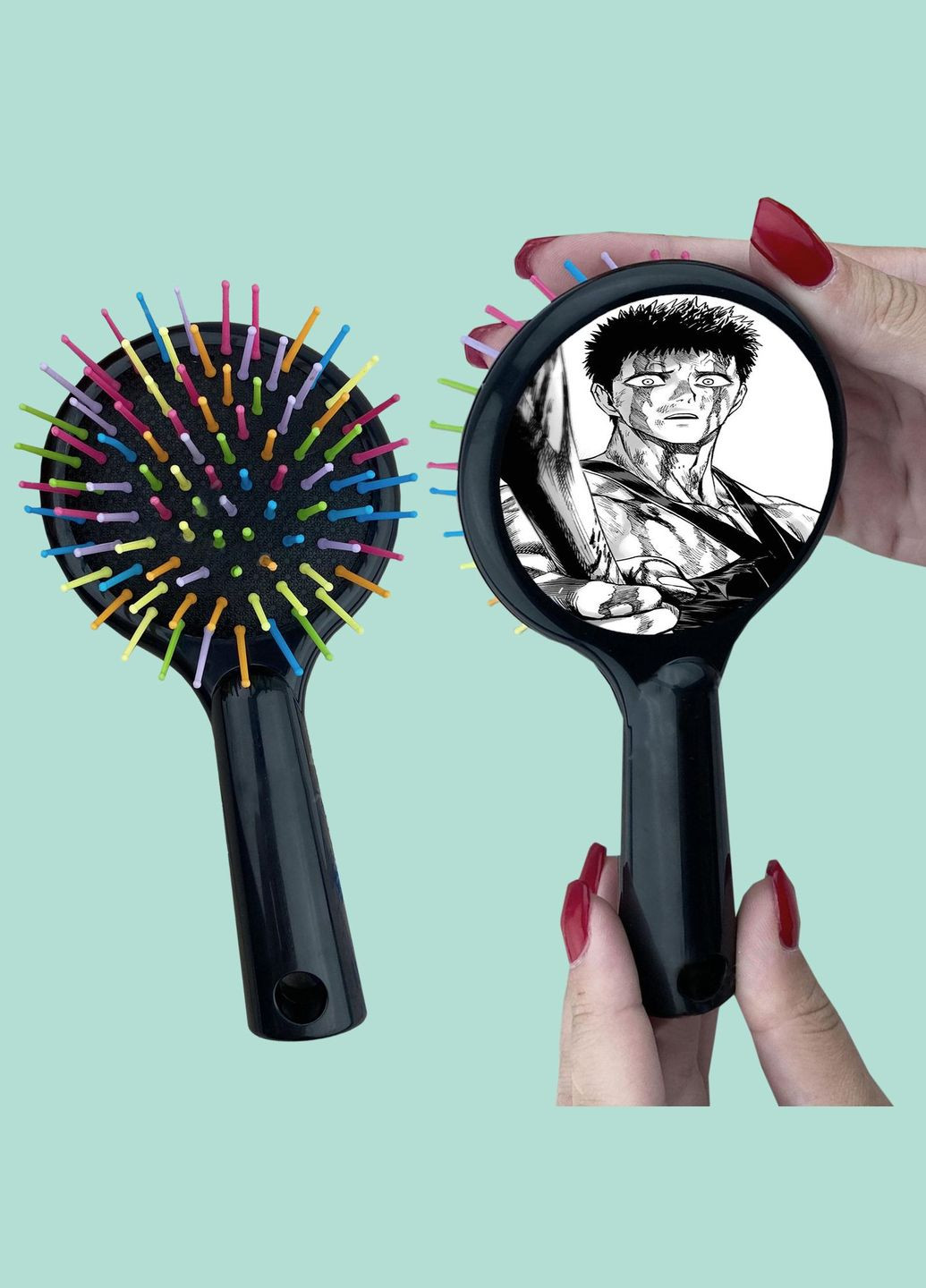 Гребінець для волосся Аніме Ванпачмент #0010 чорний No Brand (315041936)