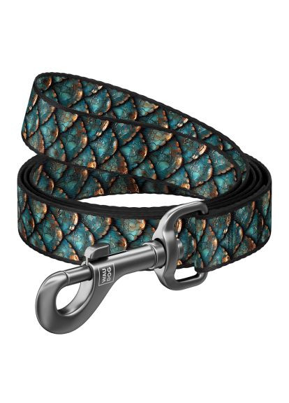 Поводок для собак Nylon "Луска" S Ш 15 мм Д 300 см (760-0179) WAUDOG Nylon &quot;Луска&quot; S Ш 15 мм Д 300 см (366702535)