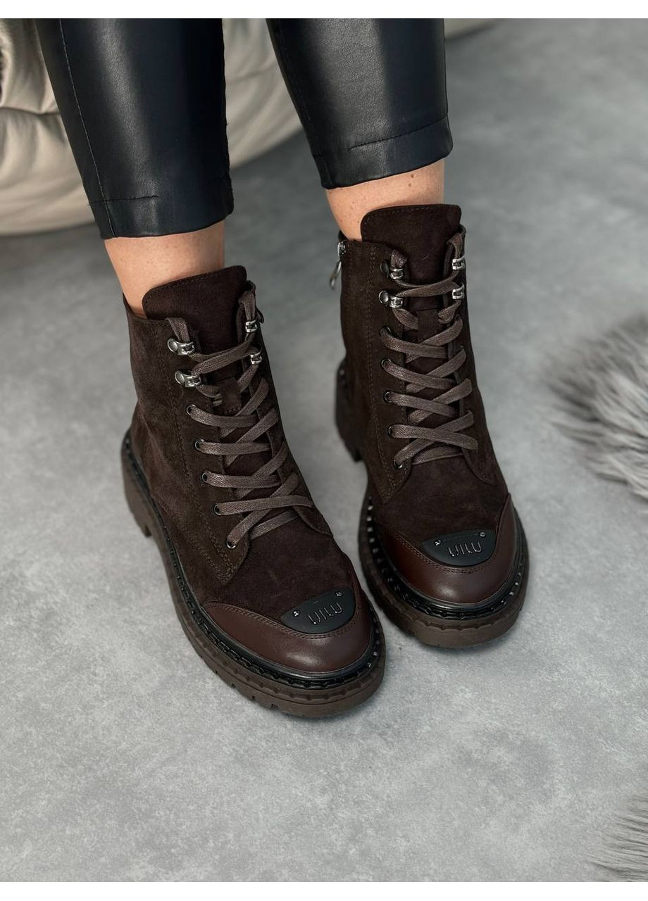 Зимние зимние ботинки Helen из натуральной замши