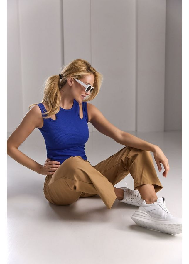 Топ з вирізами 1783 Білий Triko Bakh (368651374)