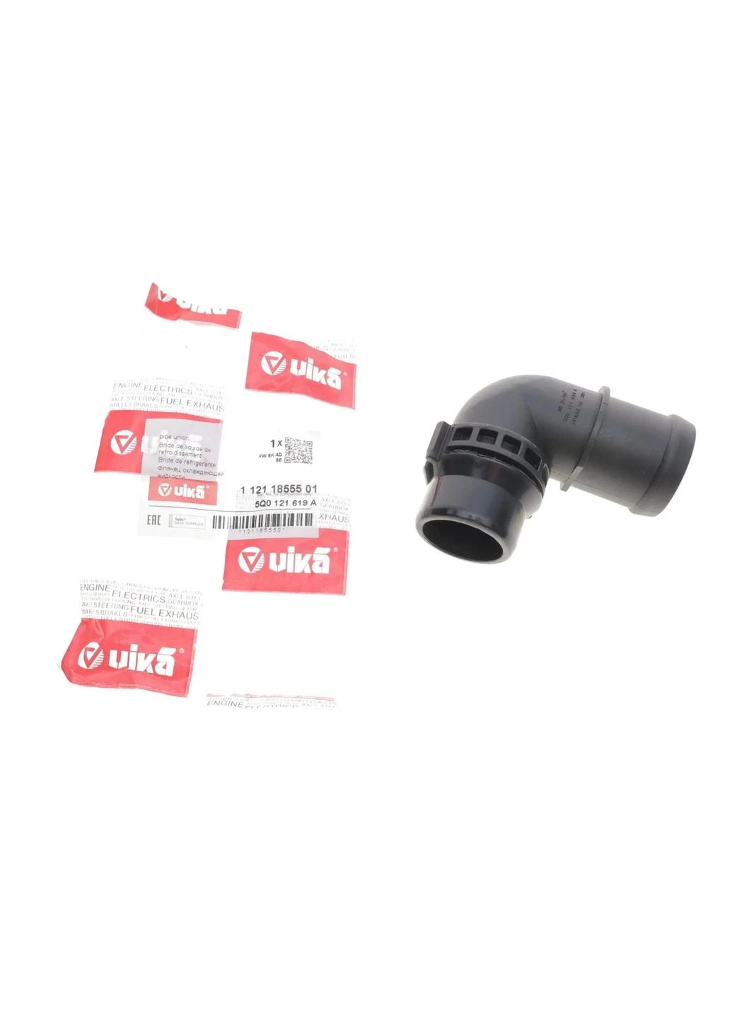 Фланець охолодження VW Golf (13-20),Passat (15-),Polo (18-),Tiguan (16-),Touareg (18-)/Skoda Octavia (13-) (11211855501) VIKA (360483599)