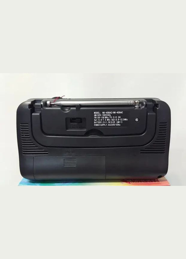 Радіоприймач 5-хвильовий Neeka NK-408 АC на портативний батарейках (1756375739) No Brand (326065605)