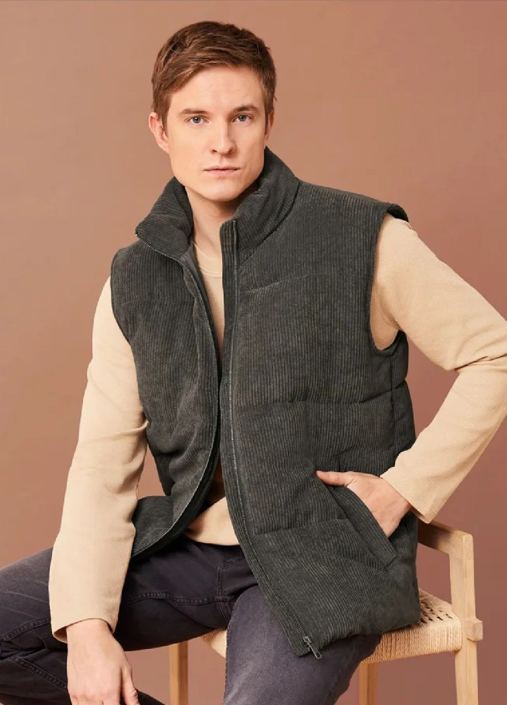 Жилет мужской теплый вельветовый Livergy (335808198)