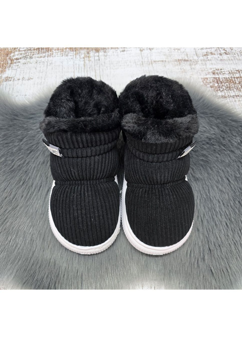 Тапочки жіночі закриті чуні високі на хутрі Luck Line (369504761)