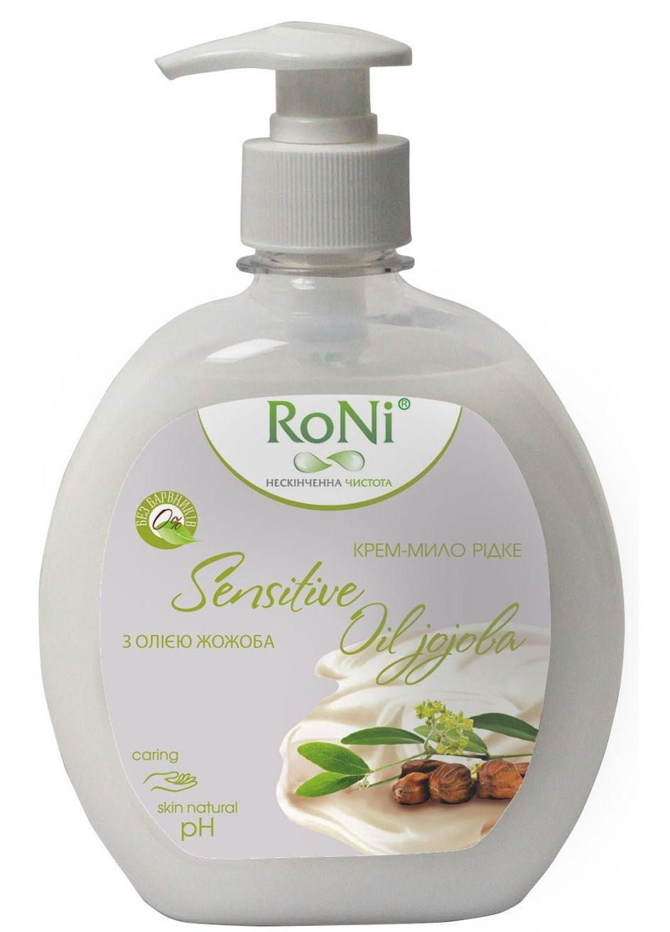Крем мыло TM Sensetive (с глицерином) пет-банка 450 гр. RoNi (361056212)