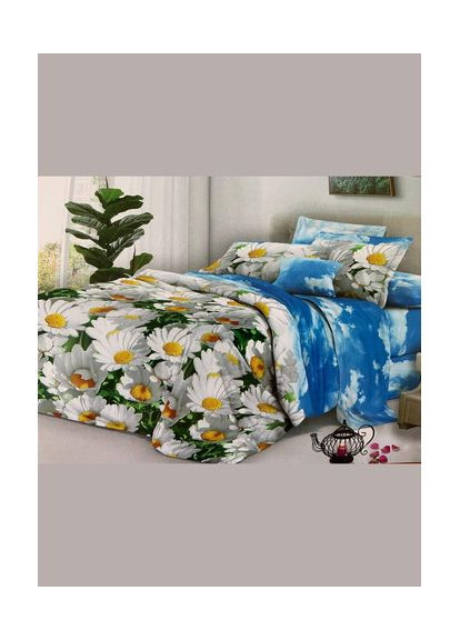 Євро комплект постільної білизни Бязь 3D Premium 200х220 см BPе-266 Vital-Textile (367262793)