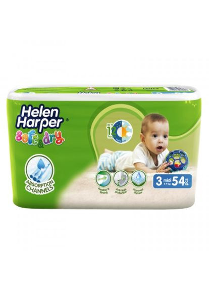 Підгузки Helen Harper soft&dry midi 6-10 кг 54 шт (275091844)